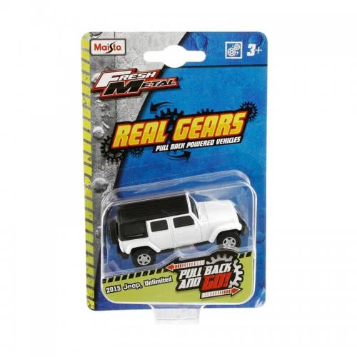 Maisto Fresh Metal Real Gears Οχήματα Pull Back - 6 Σχέδια 15395 090159153955