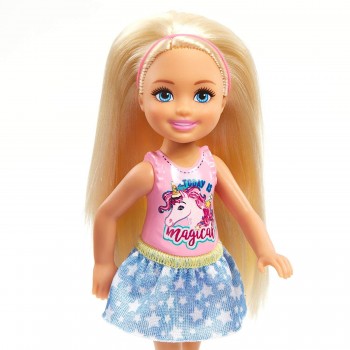 Mattel Barbie Club Chelsea: Blonde Doll With Unicorn Blouse DWJ33 / FRL80 887961628142