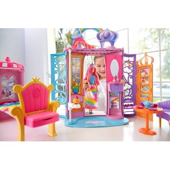 Mattel Barbie Παραμυθένιο Καστράκι - Βαλιτσάκι Με Πριγκίπισσα FRB15 887961620344