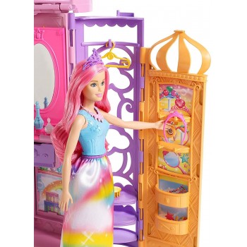 Mattel Barbie Παραμυθένιο Καστράκι - Βαλιτσάκι Με Πριγκίπισσα FRB15 887961620344