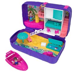 Mattel Polly Pocker Beach Vibes: Μίνι - Τσαντάκι Έκπληξη Απίθανη Παραλία FRY39 / FRY40 887961638226