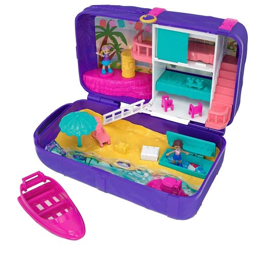 Mattel Polly Pocker Beach Vibes: Μίνι - Τσαντάκι Έκπληξη Απίθανη Παραλία FRY39 / FRY40 887961638226