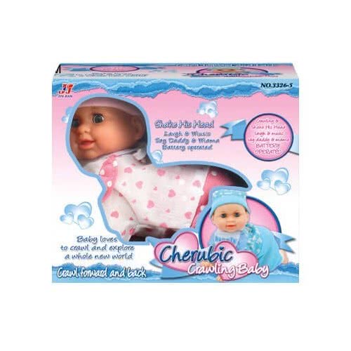 Toys-shop Choice Crawling Baby Doll 26Cm Asst.2 JO083042 6990718830423