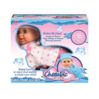Toys-shop Choice Crawling Baby Doll 26Cm Asst.2 JO083042 6990718830423