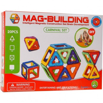 OEM Mag-Building Construction Set, 20 Pieces 640488-GB-W20 6033950640488