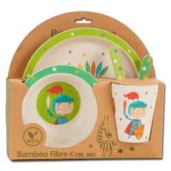 OEM Bamboo Fibre Σετ Φαγήτου Ιππότης, Πράσινο 640983 6033950640983