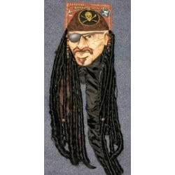 CLOWN Μπαντάνα Πειρατή Με Μαλλιά 61621 61621 721773616211