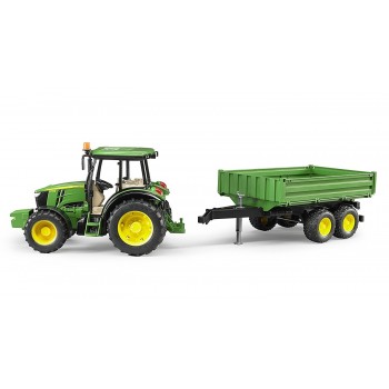 bruder John Deere 5115 M With Tipping Trailer 02108 4001702021085