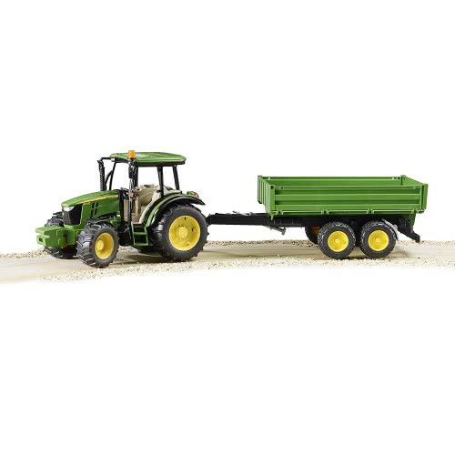 bruder John Deere 5115 M Τρακτέρ Με Καρότσα 02108 4001702021085