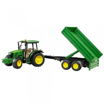 bruder John Deere 5115 M Τρακτέρ Με Καρότσα 02108 4001702021085