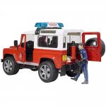 bruder Land Rover Defender Πυροσβεστικό Όχημα Με Πυροσβέστη 02596 4001702025960