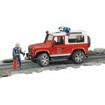 bruder Land Rover Defender Πυροσβεστικό Όχημα Με Πυροσβέστη 02596 4001702025960