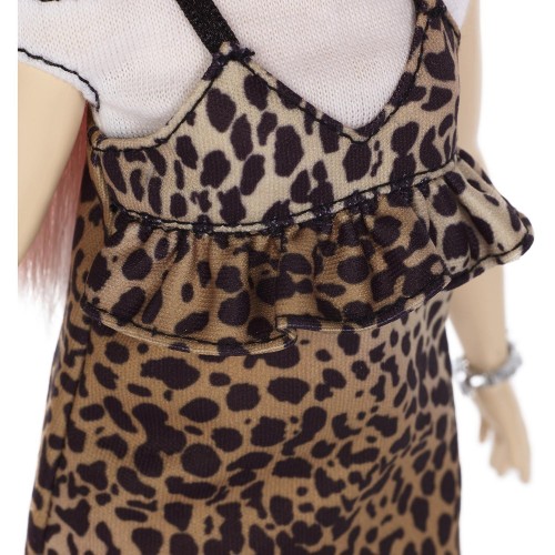 Mattel Barbie Fashionistas Doll 109 Leopard Dress And Pink Hair FBR37 / FXL49 887961694666