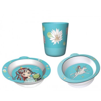 Chic Mic Παιδικό Σετ Φαγητού Set Of 3 Queeny And Frog ΒΚS334 4260375685929