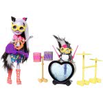 Mattel Enchantimals Rockin Drumset Κούκλα Και Ζωάκι Με Αξεσουάρ FCC62 / FRH41 887961625677