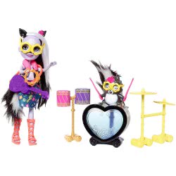 Mattel Enchantimals Rockin Drumset Doll With Friend Animal And Accessory FCC62 / FRH41 887961625677
