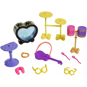 Mattel Enchantimals Rockin Drumset Κούκλα Και Ζωάκι Με Αξεσουάρ FCC62 / FRH41 887961625677