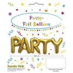 PROCOS Decorata Gold Foil Party Balloons - Gold 089653 5201184896532