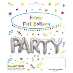 PROCOS Decorata Silver Foil Party Balloons - Silver 089808 5201184898086