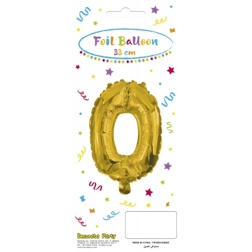 PROCOS Decorata Party Gold Foil No 0 Μπαλόνι - Χρυσό 089651 5201184896518