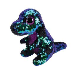 ty Beanie Boos Flippables Χνουδωτό Sequin Δράκος Πράσινος - Μωβ 15 Εκ. 1607-36260 008421362608