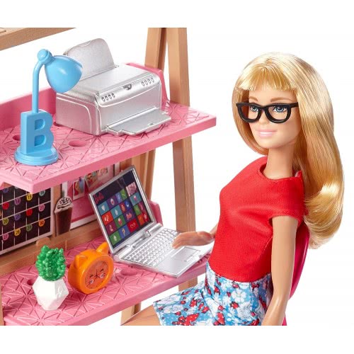 Mattel Barbie Room Doll With Glasses DVX51 / DVX52 887961376791