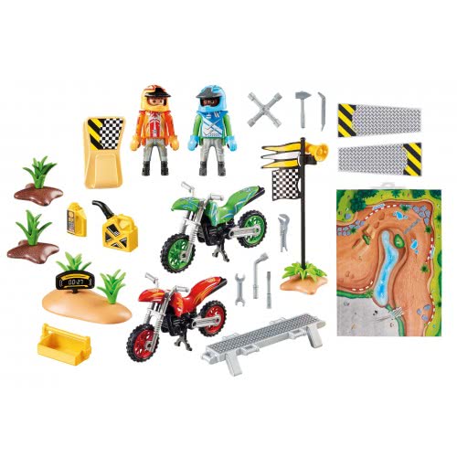 Playmobil Επιφάνεια Παιχνιδιού Πίστα Motocross 9329 4008789093295