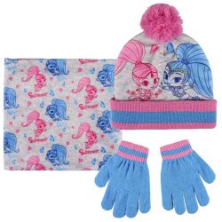 Cerda Shimmer And Shine Set Scarf, Hat And Gloves - Blue, Pink 2200003201 8427934199792