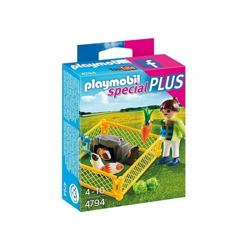 Playmobil Special Plus Κορίτσι Με Ινδικά Χοιρίδια 4794 4008789047946