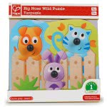 Hape Big Nose Wild Puzzle Ξύλινο Παιδικό Παζλ E1309 6943478018778