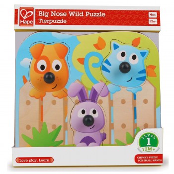 Hape Big Nose Wild Puzzle E1309 6943478018778