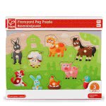 Hape Farmyard Peg Puzzle E1408 6943478018907