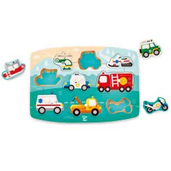 Hape Happy Puzzles Emergency Peg E1406 6943478018679