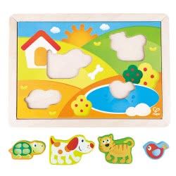 Hape Sunny Valley Puzzle 3 In 1 E1601 6943478016958