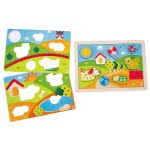 Hape Sunny Valley Puzzle 3 In 1 E1601 6943478016958