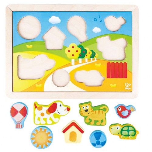 Hape Sunny Valley Puzzle 3 In 1 E1601 6943478016958