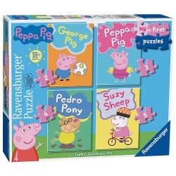 Ravensburger My First Puzzles 2/3/4/5 Pcs Peppa Pig 06960 4005556069606