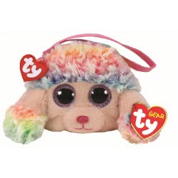 ty Beanie Boos Rainbow Plush Wristlet Poodle Multicolor 1607-95200 008421952007