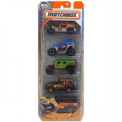 Mattel Αυτοκινητάκια - Σετ Των 5 Σε 3 Σχέδια C1817 027084092950
