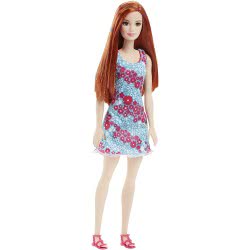 Mattel Barbie Μοντέρνα Φορέματα-Μπλε Φόρεμα, Κοκκινομάλλα Κούκλα T7439 / DVX91 887961377163