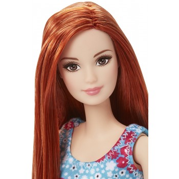 Mattel Barbie Μοντέρνα Φορέματα-Μπλε Φόρεμα, Κοκκινομάλλα Κούκλα T7439 / DVX91 887961377163