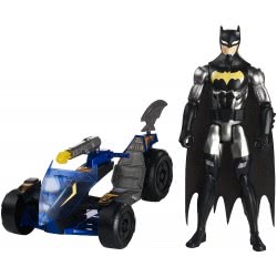 Mattel Justice League Action Batman & Batcycle Φιγούρα 30Εκ. Με Όχημα FBR10 / FPC76 887961606027