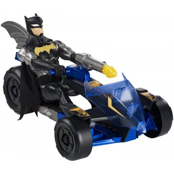 Mattel Justice League Action Batman & Batcycle Φιγούρα 30Εκ. Με Όχημα FBR10 / FPC76 887961606027
