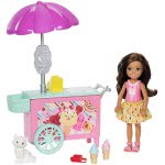 Mattel Barbie Club Chelsea Doll And Ice Cream Cart FDB32 / FDB33 887961463637