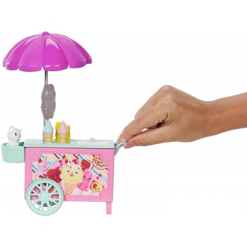 Mattel Barbie Club Chelsea Doll And Ice Cream Cart FDB32 / FDB33 887961463637