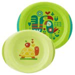 Chicco Dish Set Σετ Γεύματος Πιάτο Και Μπωλ 12Μ+ - 2 Χρώματα F05-16002-10 8058664086573