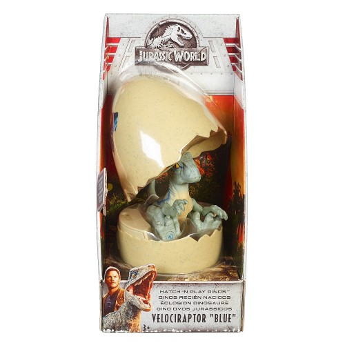 Mattel Jurassic World Hatchlings Egg - Velociraptor Blue FMB91 / FMB92 887961569230
