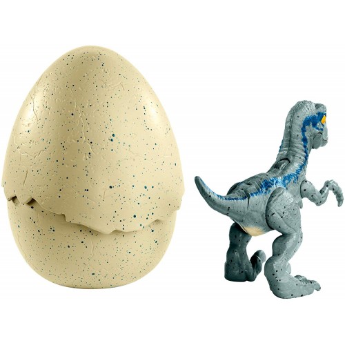 Mattel Jurassic World Hatchlings Αυγό - Βελοσιράπτορας Blue FMB91 / FMB92 887961569230