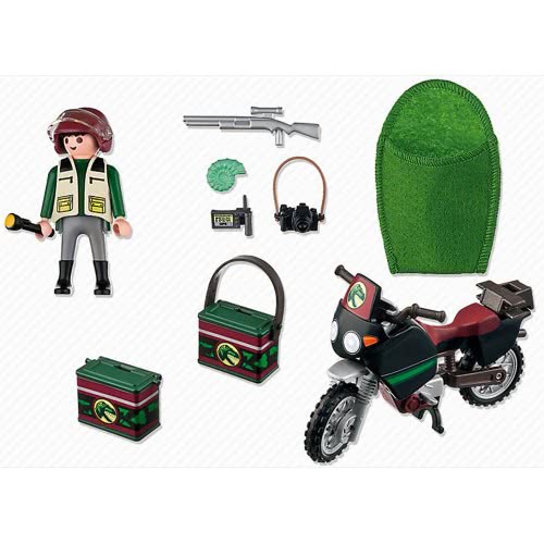 Playmobil Εξερευνητής Δεινοσαύρων Με Μοτοσικλέτα 5237 4008789052377