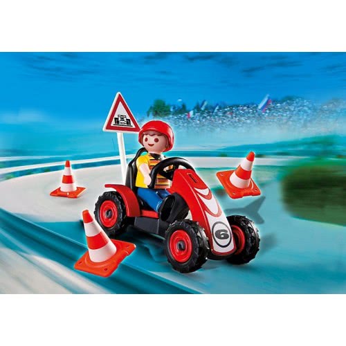Playmobil Αγόρι Με Αγωνιστικό Go-Kart 4759 4008789047595